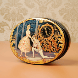 Cinderella ballet lacquer box decorative hand painted miniature art