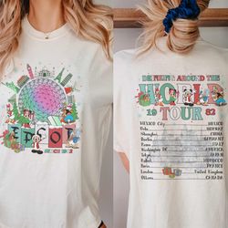 epcot christmas shirt, epcot world tour christmas shirt, mickey and friends, drinking around the world tshirt, mickey ch