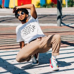 almost pulled a muscle trying to give af t-shirt