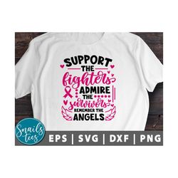 support admire remember svg png breast cancer awareness svg shirt svg breast cancer svg cancer ribbon, pink ribbon, octo