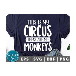 this is my circus and these are my monkeys svg png eps dxf funny quotes svg circus svg party svg momlife svg birthday sv