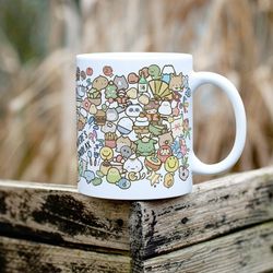 character coffee mug,  pokemon gift, snorlax mug, vaporeon mug, pikachu mug, bulbasaur