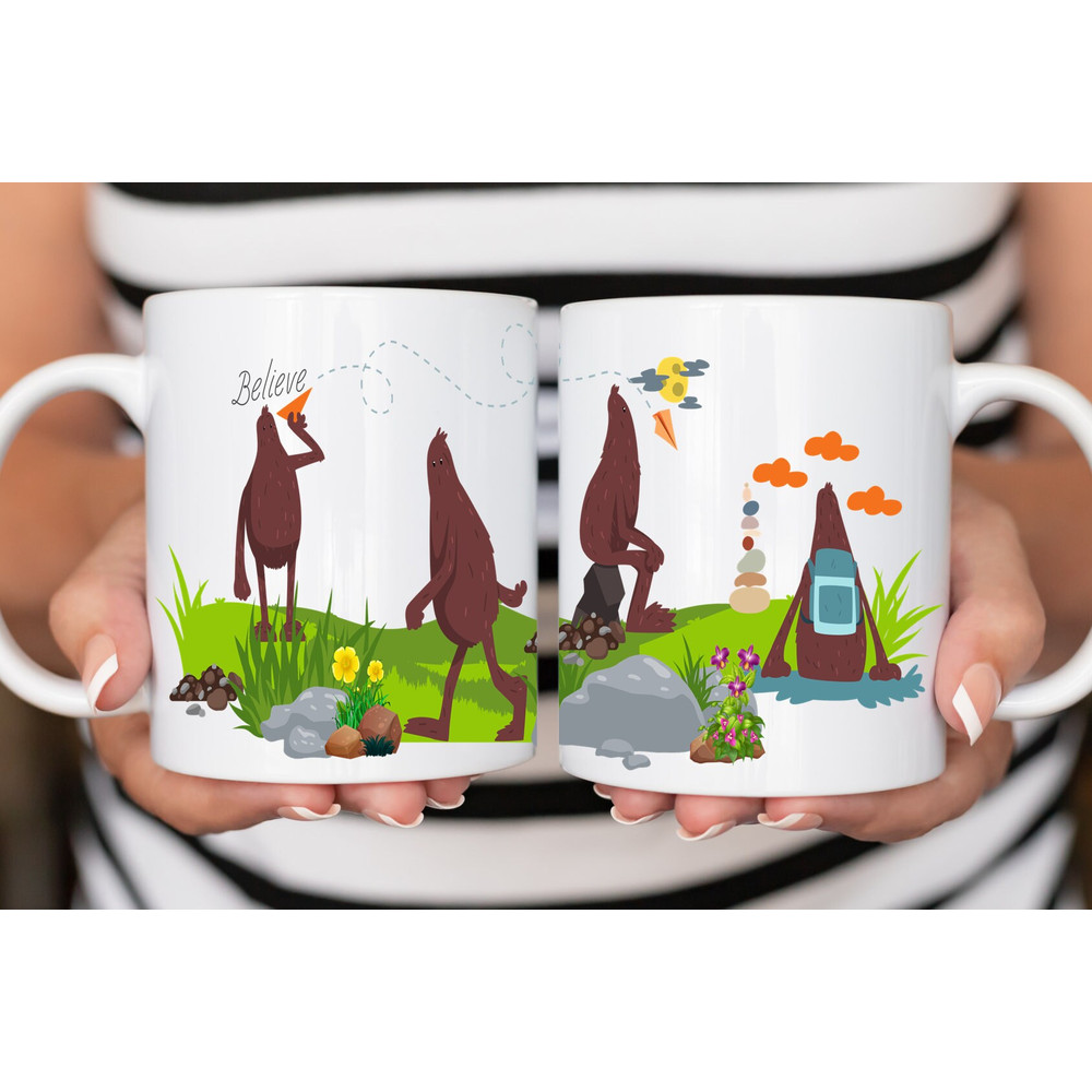 Cute Bigfoot Coffee Mug 11 or 15oz Coffee Mug Snarky Gift Idea Introvert Coffee Mug Fall Coffee Mug Hiker Gift Cryptid Mug - 3.jpg