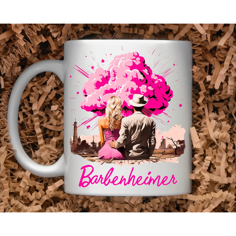 Sarcastic Coffee Mug 11oz or 15oz Coffee Cup Snarky gift idea Barbenheimer Mug Trendy Gift Barbenheimer Coffee Cup - 1.jpg