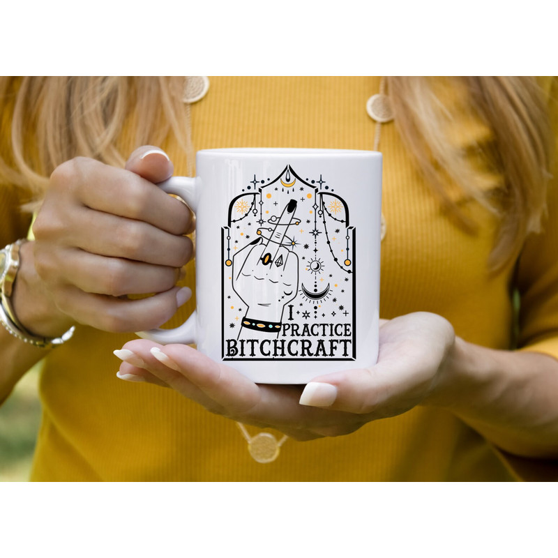 Sarcastic Coffee Mug, 11 or 15oz coffee mug, snarky gift idea witchy mug, bitchcraft coffee mug - 2.jpg