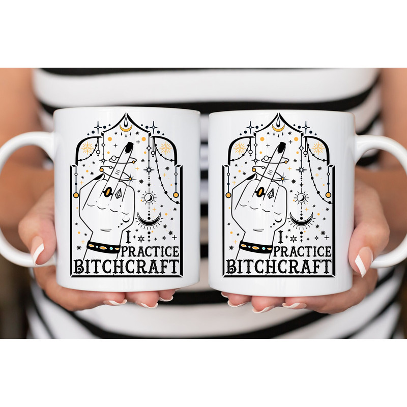 Sarcastic Coffee Mug, 11 or 15oz coffee mug, snarky gift idea witchy mug, bitchcraft coffee mug - 3.jpg