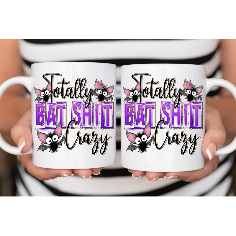 Sarcastic Coffee Mug, 11 or 15oz coffee mug, snarky gift idea, batshit crazy mug, Halloween mug - 2.jpg