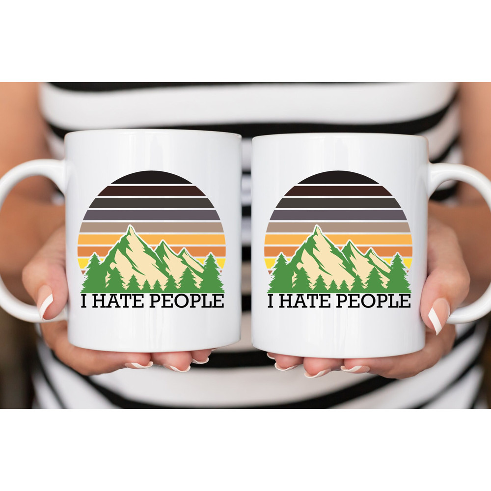 Sarcastic Coffee Mug, 11 or 15oz coffee mug, snarky gift idea, I hate people gift - 3.jpg