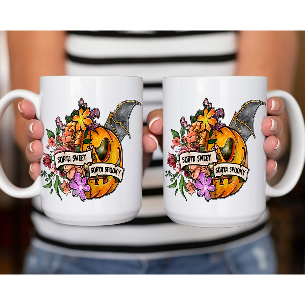 Spooky Coffee Mug 11 or 15oz Coffee Mug Halloween Mug Sorta Spooky Sorta Sweet Sarcastic Coffee Mug Sorta Spooky Coffee Mug - 4.jpg