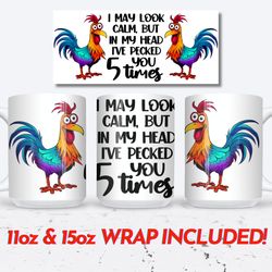 sarcastic funny chicken mug