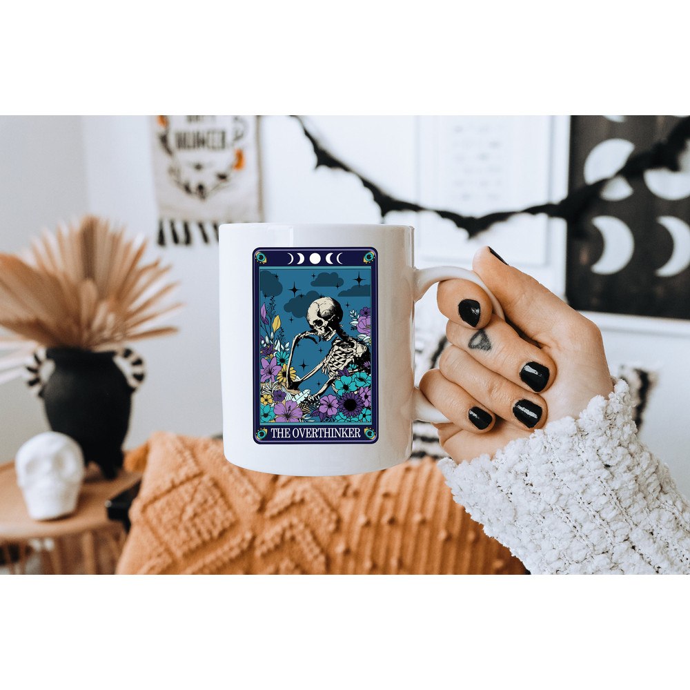 Coffee Mug - The Overthinker Tarot Card Mug - Anxiety Mug - 2.jpg