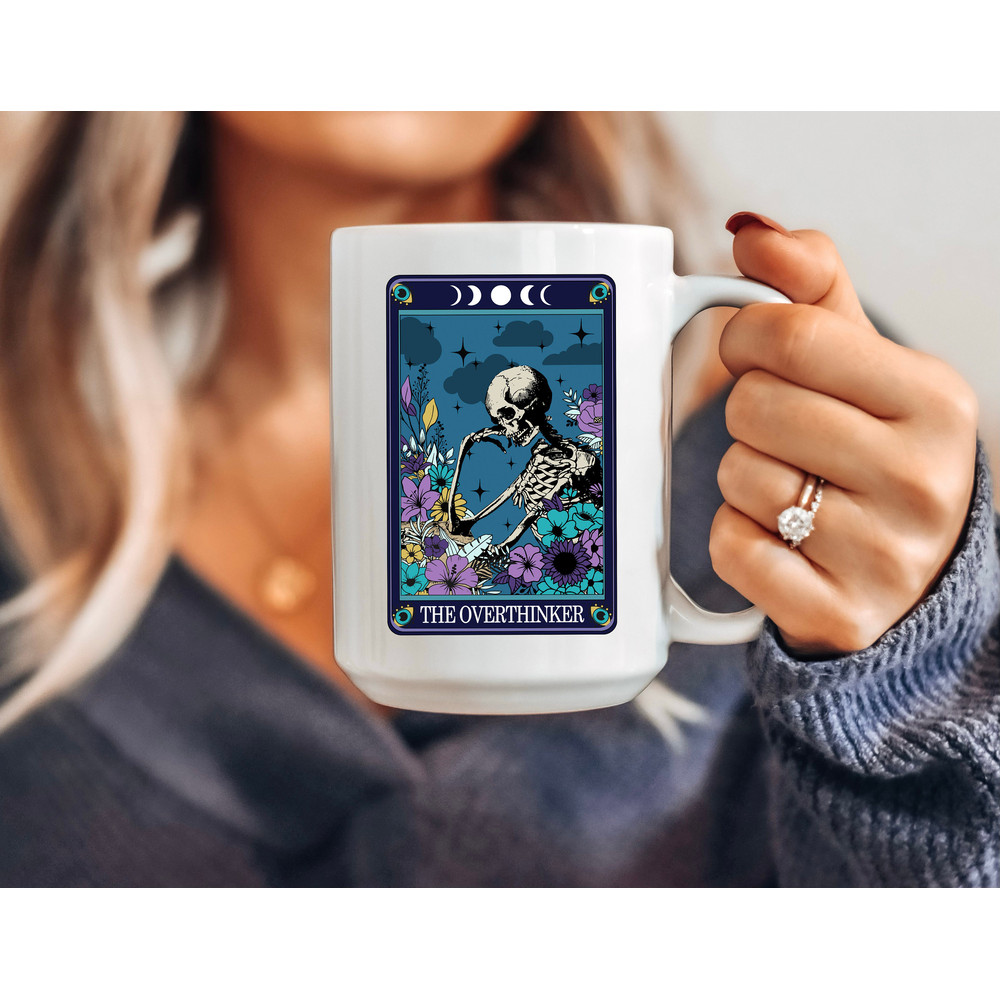 Coffee Mug - The Overthinker Tarot Card Mug - Anxiety Mug - 4.jpg