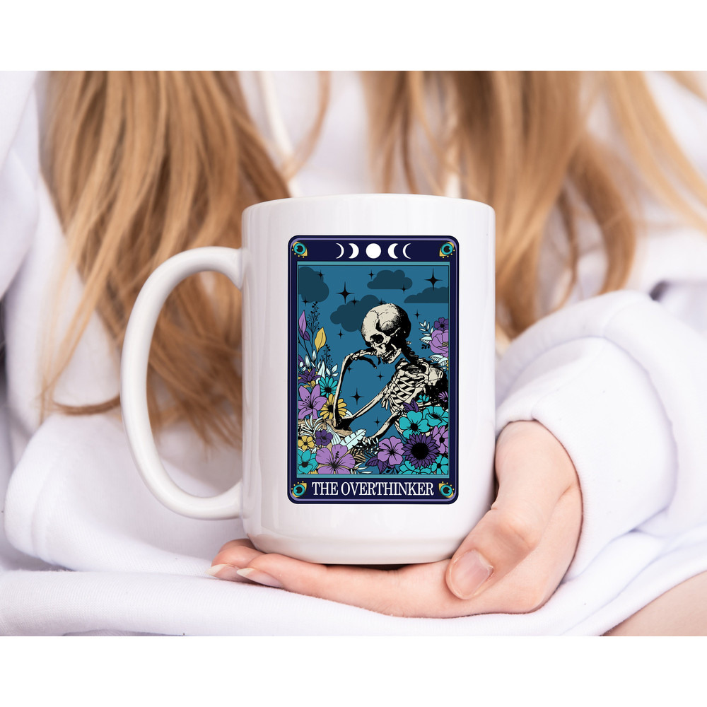 Coffee Mug - The Overthinker Tarot Card Mug - Anxiety Mug - 5.jpg