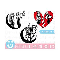 jack and sally svg, sally svg, jack skellington svg, the nightmare before christmas svg,files for cricut,silhouette,inst