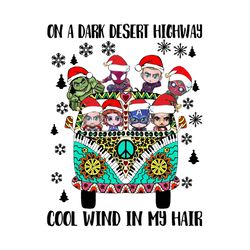 avengers hippie car on a dark desert highway cool wind in my hair christmas png, logo christmas svg, instant download