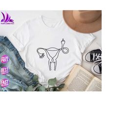 Uterus Shirt, Middle Finger Uterus Shirt, Abortion Shirt, Pro-Choice Shirt, Feminist Shirt, Girl Power, Middle Finger Sh