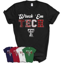 texas tech red raiders patterned letters t-shirt &8211 apparel &8211 teezou store