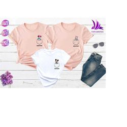 pocket mickey and friends shirts, disney family shirts, personalized disney trip shirts, mickey and friends shirt, micke