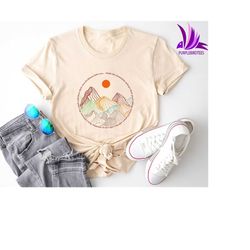 mountains outdoor shirt, hiking shirt, adventure shirt, vacation shirt, wanderlust explore more tee, travel shirt, fores