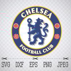 chelsea fc logo svg,png,eps cameo cricut design template stencil vinyl decal tshirt transfer iron on