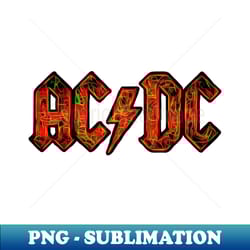 acdc - flame glow pop art - retro png sublimation digital download - unlock vibrant sublimation designs