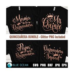 mis quince svg, quinceañera svg, quinceañera bundle svg, quinceañera family shirt