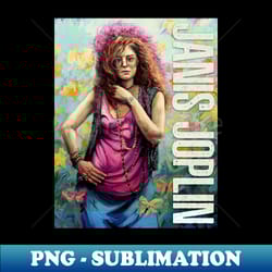 woodstocks wild heart janis joplin in monterey pop - stylish sublimation digital download - transform your sublimation creations