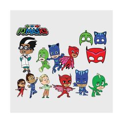 pj masks svg bundle, trending svg, pj masks svg, catboy svg, gekko svg, owlette svg, luna girl svg, night ninja svg, nin