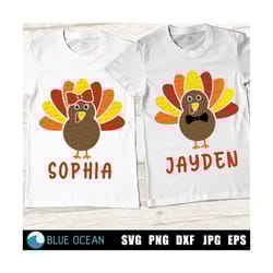 turkey svg, turkey boy svg ,turkey girl svg thanksgiving svg