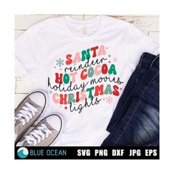santa reindeer hot cocoa, christmas things png, retro christmas, santa claus reindeer hot cocoa holiday movies christmas lights png