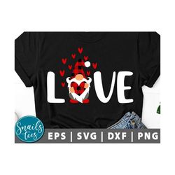 love gnome svg png eps dxf love svg heart svg valentine's day svg heart svg valentines shirt hugs and kisses digital dow