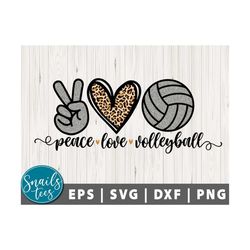 peace love volleyball svg png eps dxf peace love volleyball sublimation design leopard print png love volleyball png dig