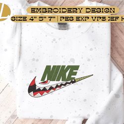 shark a bathing ape x nike sweatshirt embroidered – hoodie embroidered, embroidery machine files, embroidery design