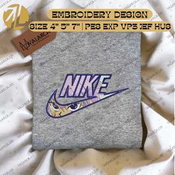 nike x killua embroidered sweatshirt, anime embroidered sweatshirt, anime custom embroidered sweatshirt, anime custom embroidered crewneck