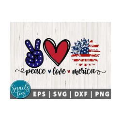 peace love america svg png eps dxf peace love svg sublimation design patriotic girl 4th of july svg digital download cut