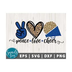 Peace love cheer Svg Png Dxf Eps Cheer Sublimation Sublimation design Cheer svg Cheerleading Sublimation Digital Downloa