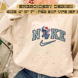nike x christmas stitch embroidered sweatshirt, cartoon brand character embroidered, custom brand embroidered sweatshirt