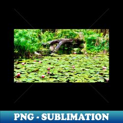 Water Lilies on the Pond - Premium Sublimation Digital Download - Instantly Transform Your Sublimation Projects