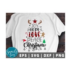 joy hope love peace christmas tree svg christmas svg peace love christmas tree svg peace love svg cuttable designs cut f