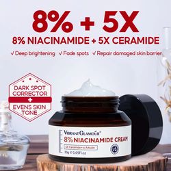 royal niacinamide cream ceramides deep brighten fade spots repair damaged barrier 30g