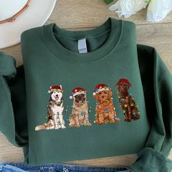 christmas dogs sweatshirt,xmas dog lover gift,holiday sweater,dog christmas sweatshirt,dog owner christmas gift,christma