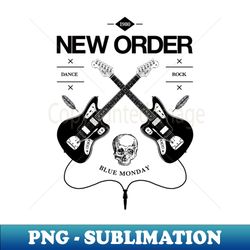 New Order Guitar Vintage Logo - Premium Sublimation Digital Download - Perfect for Creative Projects