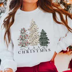 merry christmas sweatshirt and hoodie, christmas crewneck, womens christmas sweatshirt, christmas tree sweatshirt, women