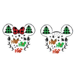 ho ho ho svg santa svg reindeer svg, snowman svg disney noel mickey head svg, logo christmas svg, instant download
