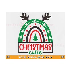 kids christmas svg, christmas cutie svg, christmas rainbow svg, girls christmas shirt svg, baby christmas svg,cut files for cricut, svg, png