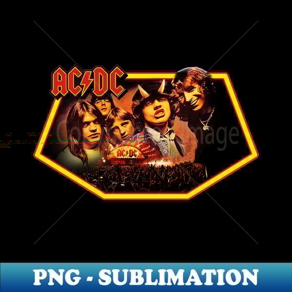 vintage acdc - PNG Transparent Sublimation File - Bring Your | Inspire ...
