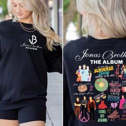 five albums one night tour double-side shirt, jonas brothers the album shirt, joe jonas homage shirt, jonas brothers shi