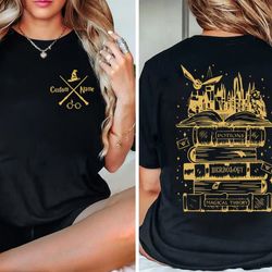 vintage custom name wizard castle book shirt, hp shirt, pottery book, bookish reader, universal studios shirts for famil