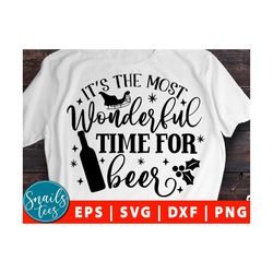it's the most wonderful time for a beer svg eps dxf png santa beer svg christmas shirt svg christmas svg santa svg beer