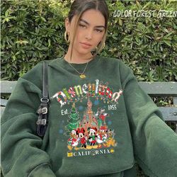 disneyland christmas sweatshirt, mickey and friends christmas sweatshirt, disneyland sweatshirt, christmas family shirt,